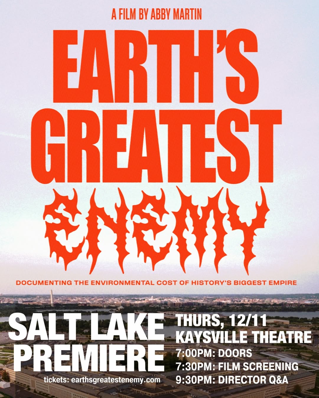 EVENT: Earth’s Greatest Enemy Premiere Screening